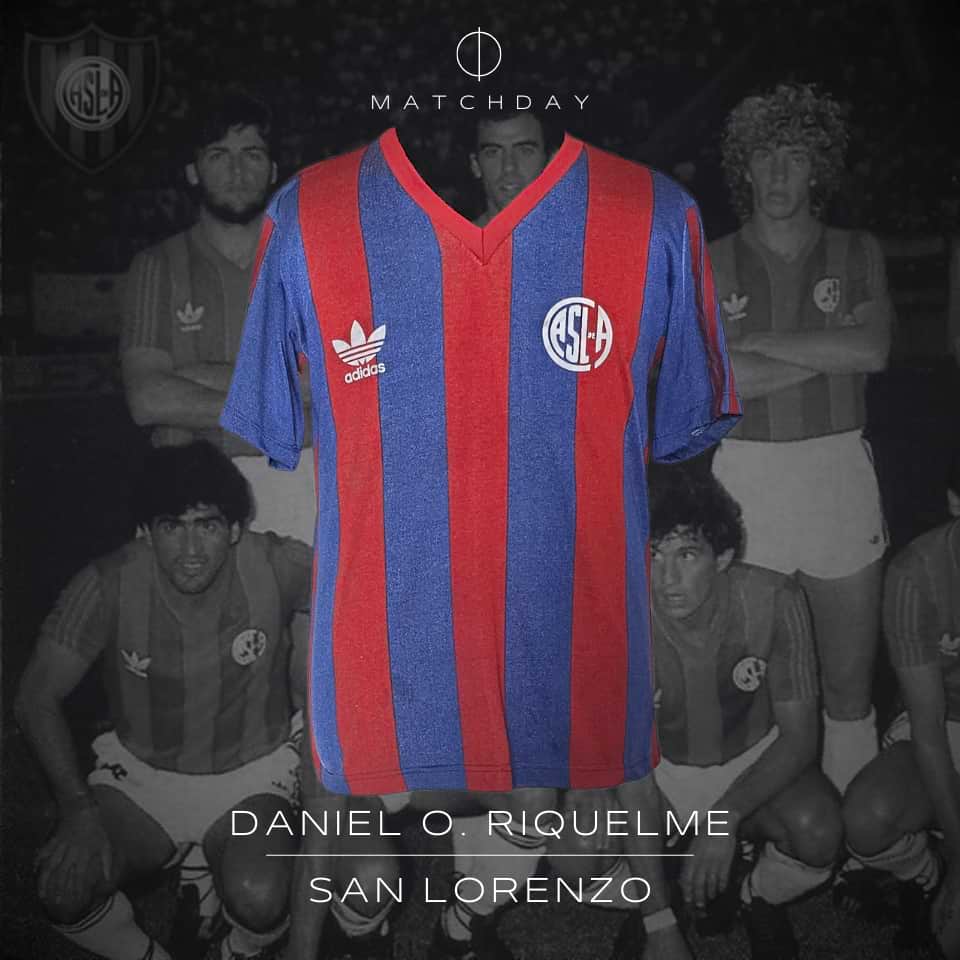 Daniel Riquelme – San Lorenzo – Torneo Primera División 1987/88 – Match Worn