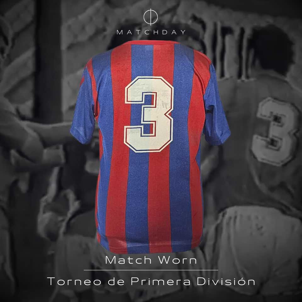 Daniel Riquelme – San Lorenzo – Torneo Primera División 1987/88 – Match Worn - Imagen 3