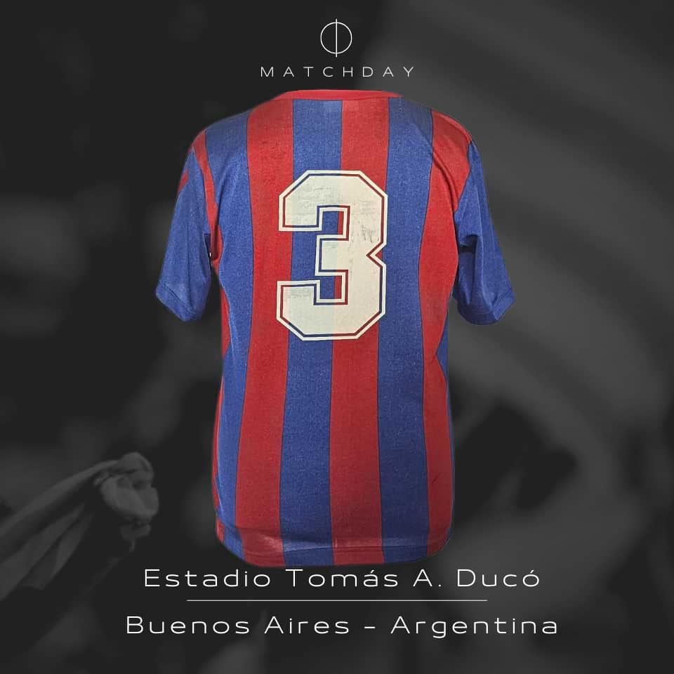 Daniel Riquelme – San Lorenzo – Torneo Primera División 1987/88 – Match Worn - Imagen 5