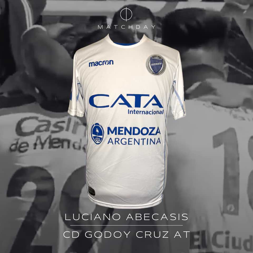 Luciano Abecasis – Godoy Cruz – Campeonato Primera División 2018 – MATCH WORN