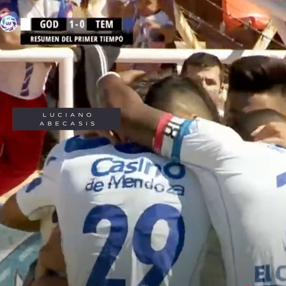 Luciano Abecasis – Godoy Cruz – Campeonato Primera División 2018 – MATCH WORN - Imagen 11