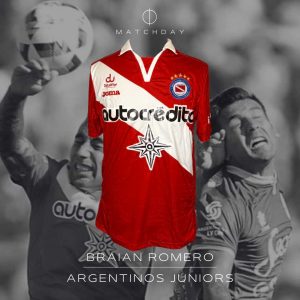 Braian Romero - Argentinos Juniors - Campeonato Primera División 2017 - Match worn in bench