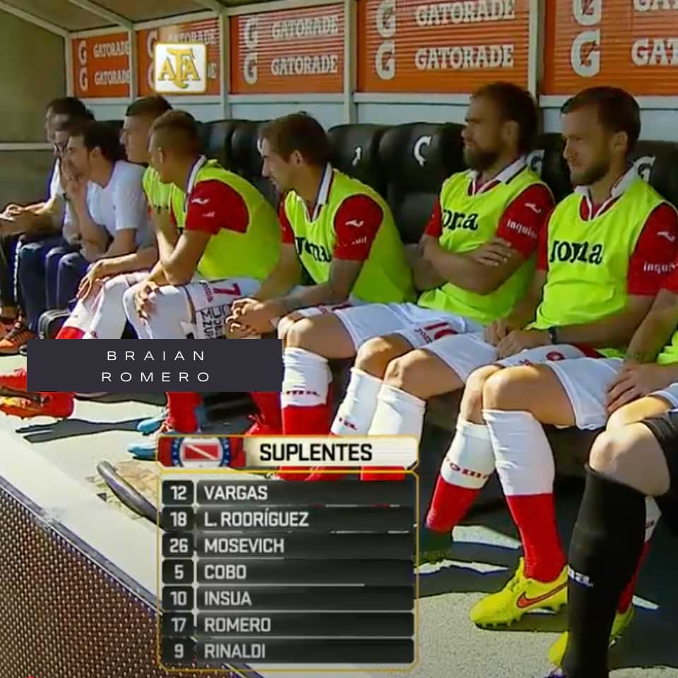 Braian Romero – Argentinos Juniors – Campeonato Primera División 2017 – Match worn in bench - Imagen 16