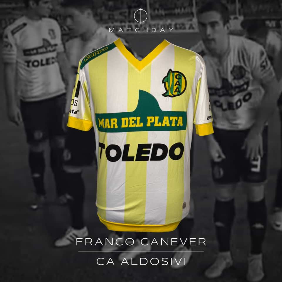 Franco Canever – Aldosivi – Campeonato Primera División 2015 – MATCH WORN