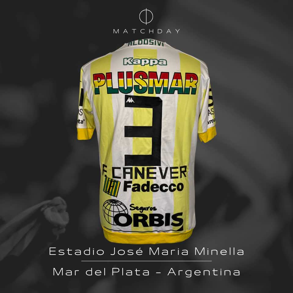 Franco Canever – Aldosivi – Campeonato Primera División 2015 – MATCH WORN - Imagen 5