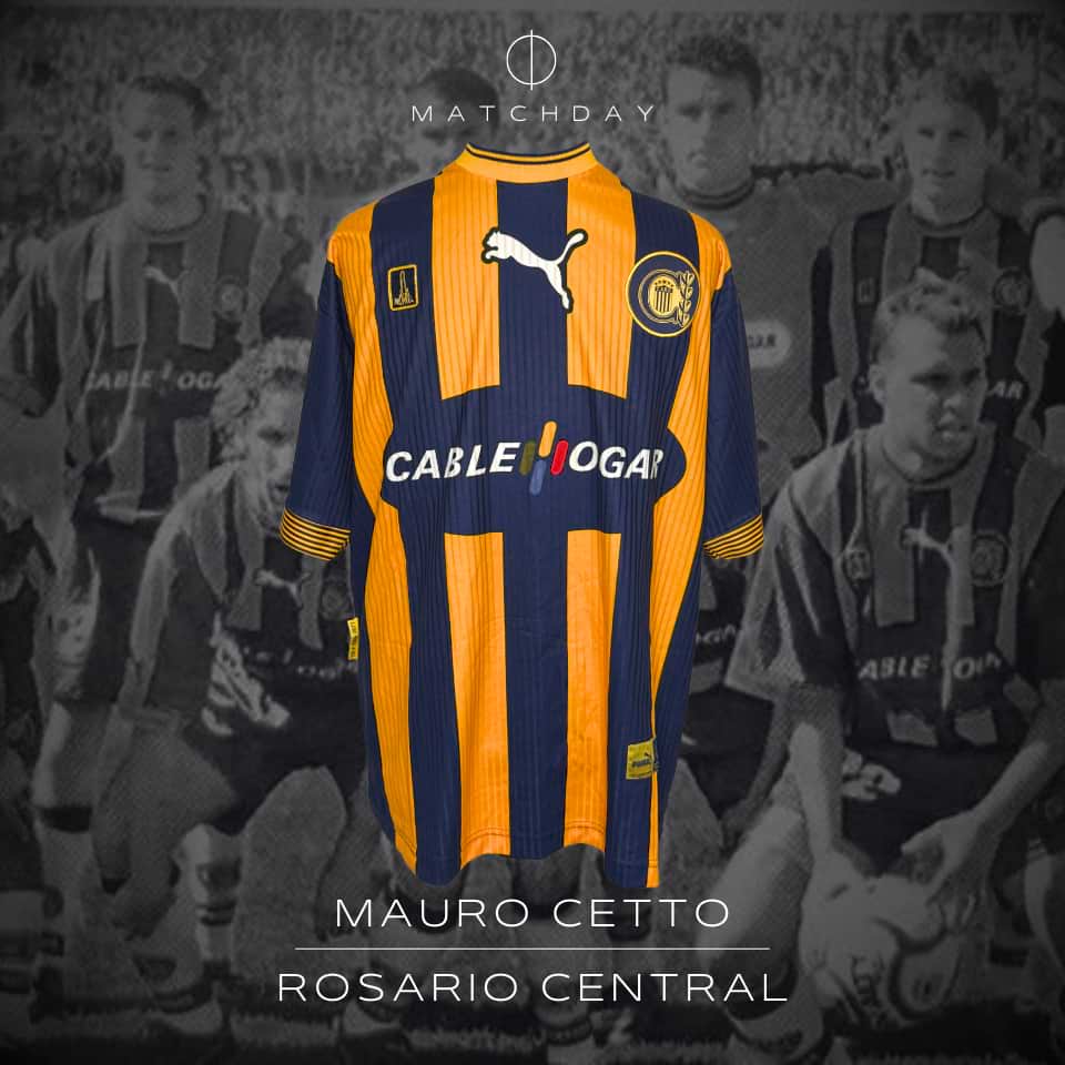 Mauro Cetto – Rosario Central – Torneo Apertura 2001 – MATCH WORN