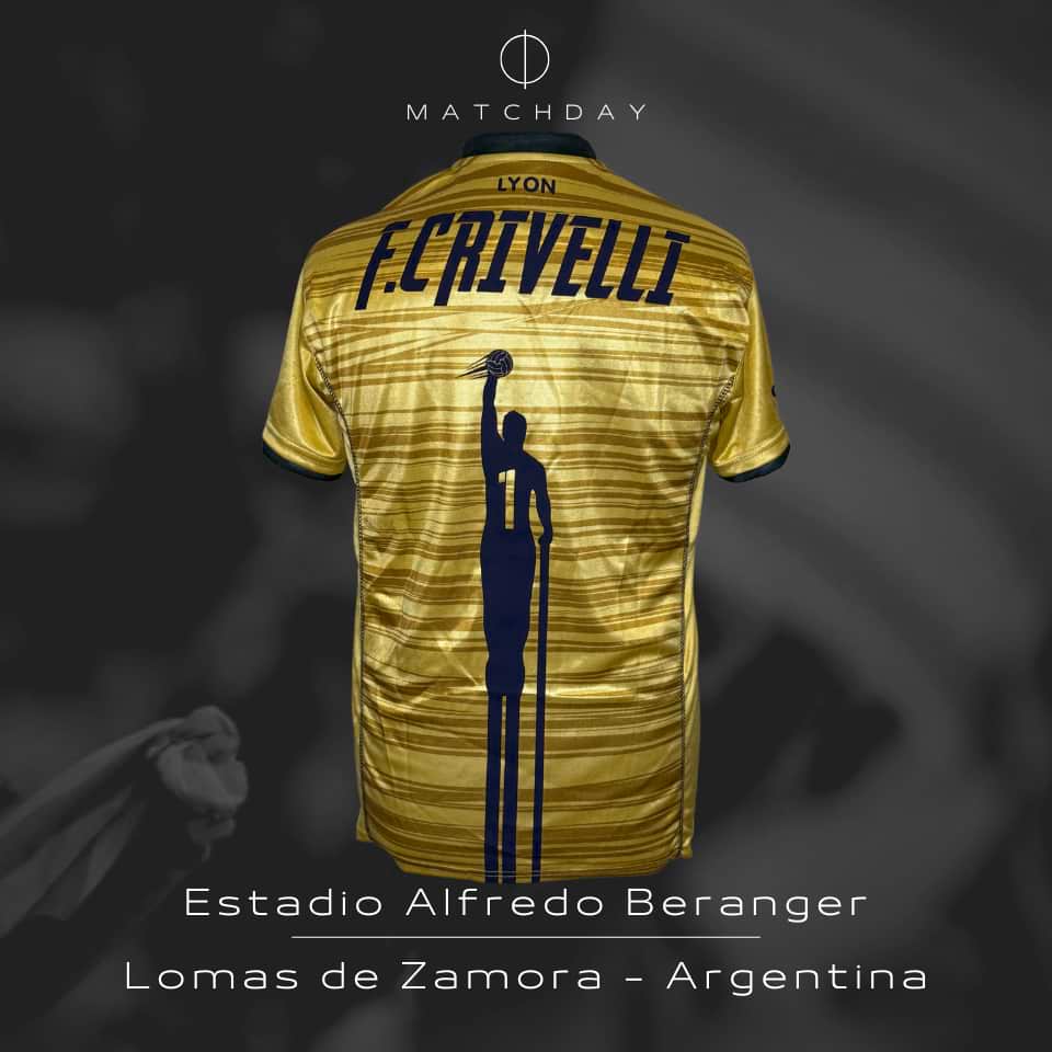 Federico Crivelli – Temperley – Campeonato Primera División 2016 – MATCH WORN - Imagen 5