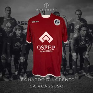 Leonardo Di Lorenzo - CA Acassuso - Primera B 2013 - MATCH WORN