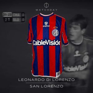 Leonardo Di Lorenzo - San Lorenzo - Torneo Clausura 2001 - MATCH WORN