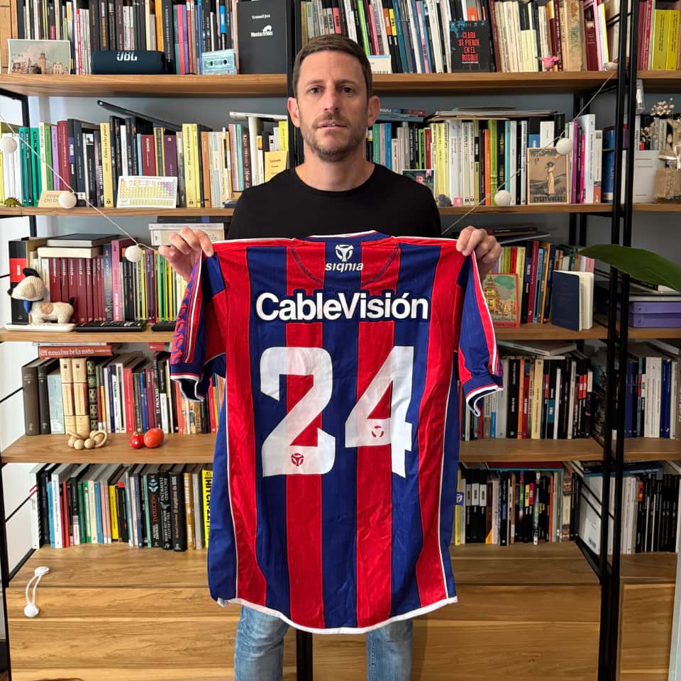 Leonardo Di Lorenzo – San Lorenzo – Torneo Clausura 2001 – MATCH WORN - Imagen 6