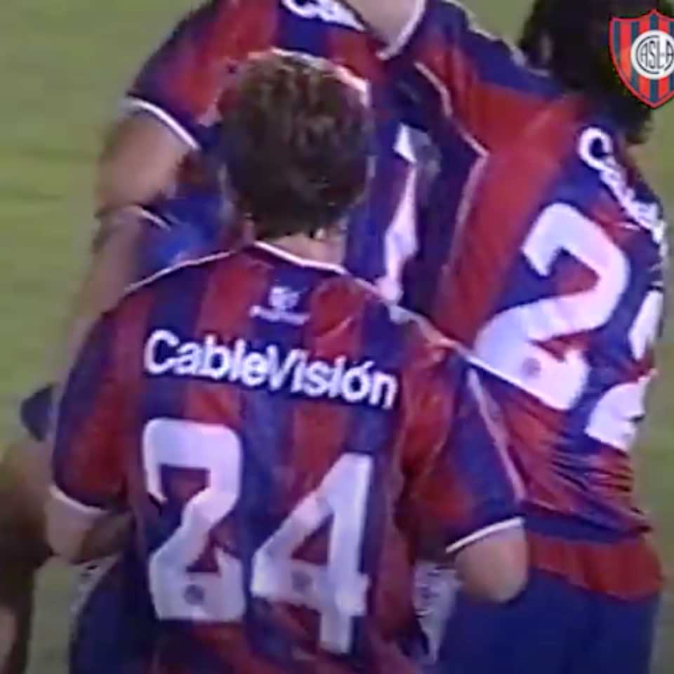Leonardo Di Lorenzo – San Lorenzo – Torneo Clausura 2001 – MATCH WORN - Imagen 9