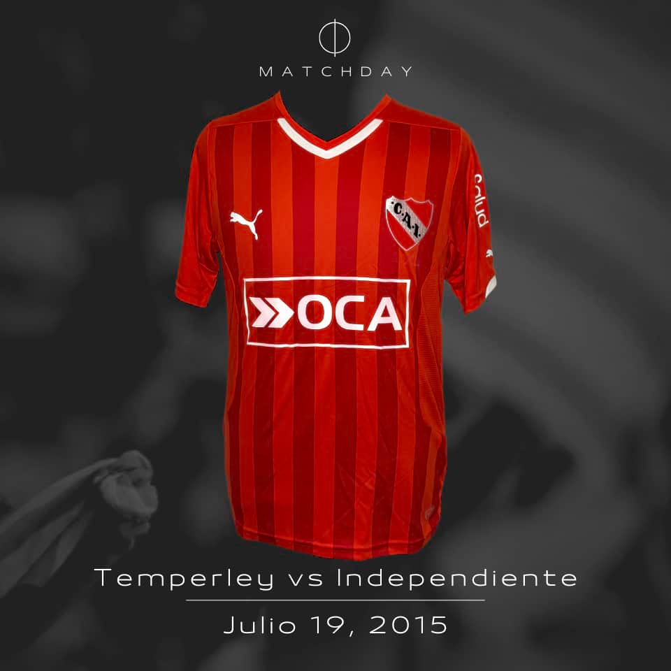 Emiliano Papa – Independiente – Campeonato Primera División 2015 – MATCH WORN - Imagen 4