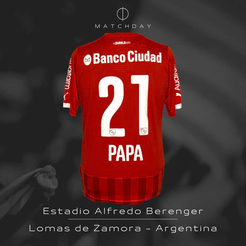 Emiliano Papa – Independiente – Campeonato Primera División 2015 – MATCH WORN - Imagen 5