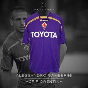 Alessandro Gamberini - ACF Fiorentina FIFA GAME 2010 - MATCH WORN