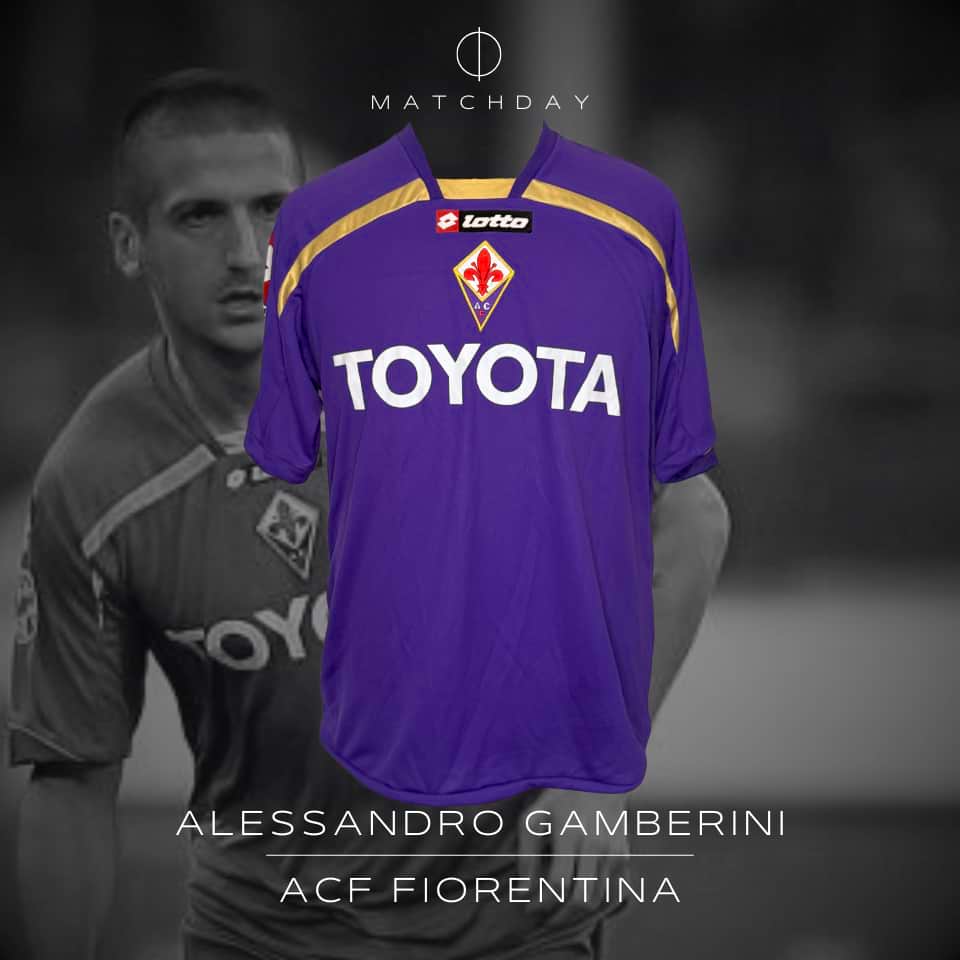 Alessandro Gamberini – ACF Fiorentina FIFA GAME 2010 – MATCH WORN