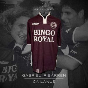 Gabriel Iribarren - Lanús - Torneo Clausura 2004 - MATCH WORN
