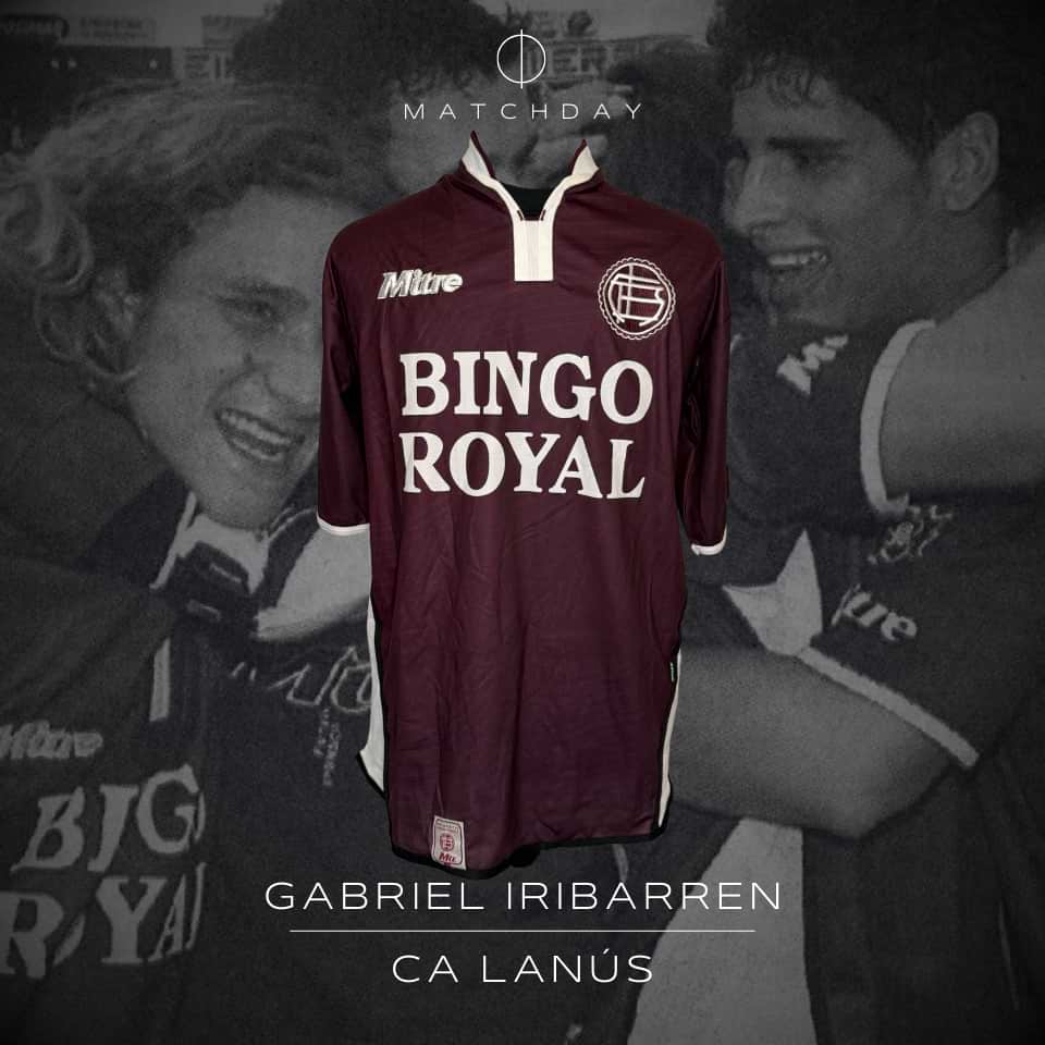 Gabriel Iribarren – Lanús – Torneo Clausura 2004 – MATCH WORN
