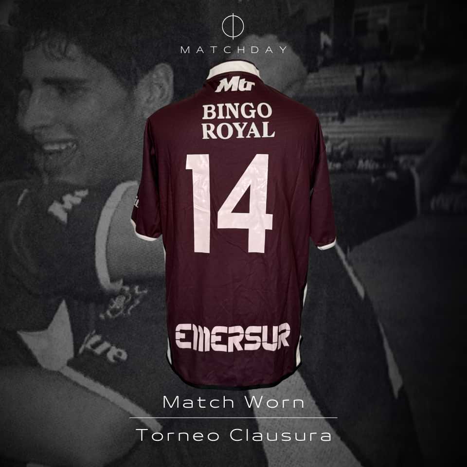 Gabriel Iribarren – Lanús – Torneo Clausura 2004 – MATCH WORN - Imagen 3