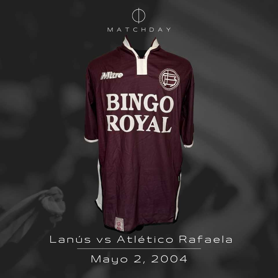 Gabriel Iribarren – Lanús – Torneo Clausura 2004 – MATCH WORN - Imagen 4
