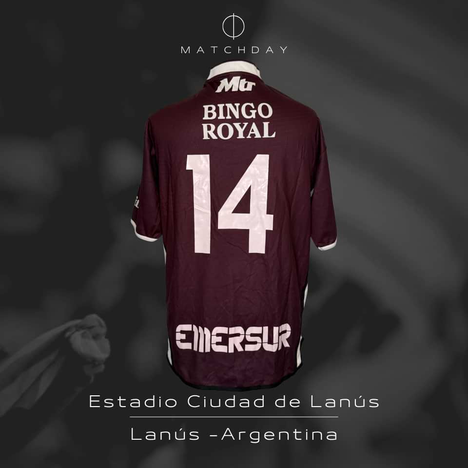 Gabriel Iribarren – Lanús – Torneo Clausura 2004 – MATCH WORN - Imagen 5