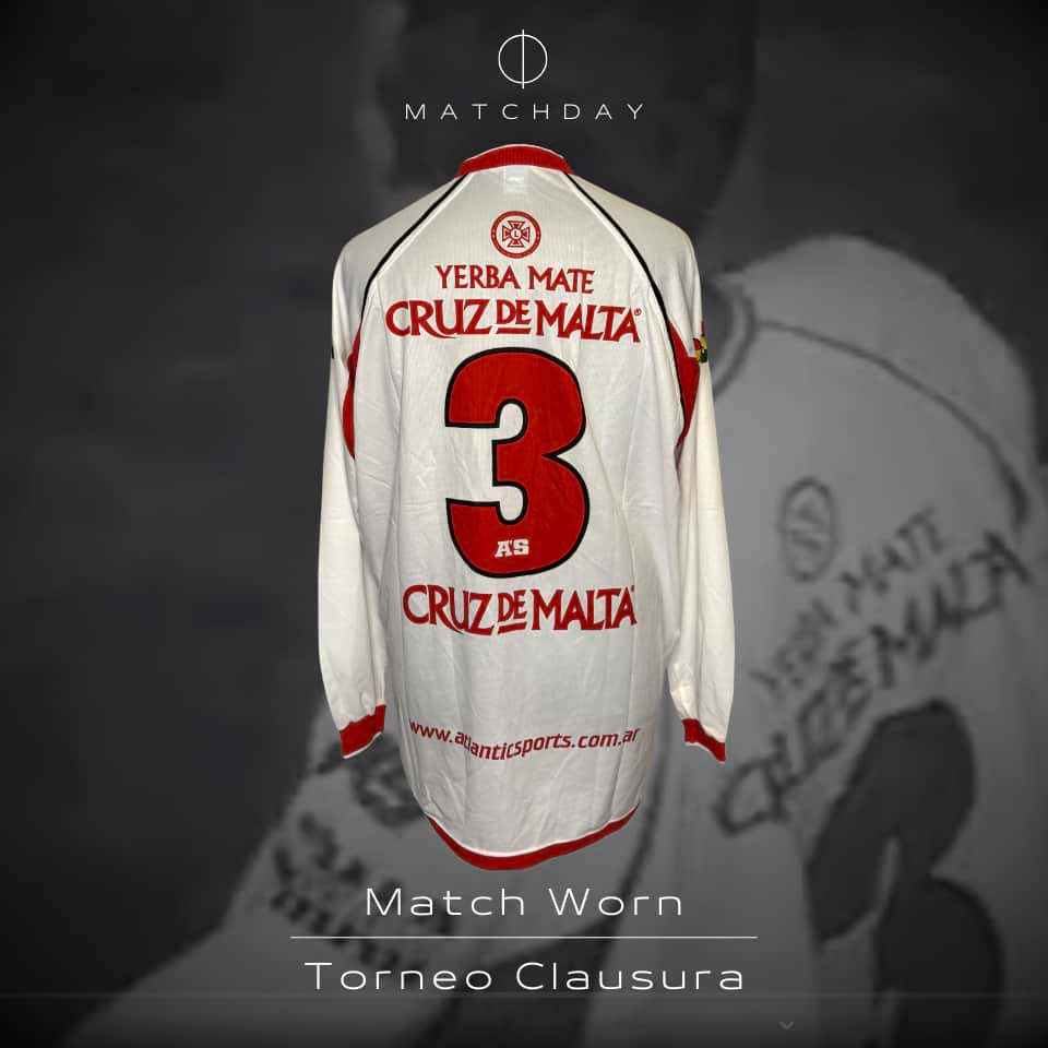 Pablo Lavallén – Huracán de Tres Arroyos – Torneo Clausura 2005 – MATCH WORN - Imagen 3