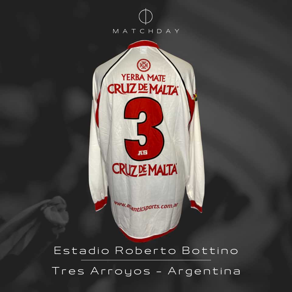 Pablo Lavallén – Huracán de Tres Arroyos – Torneo Clausura 2005 – MATCH WORN - Imagen 5