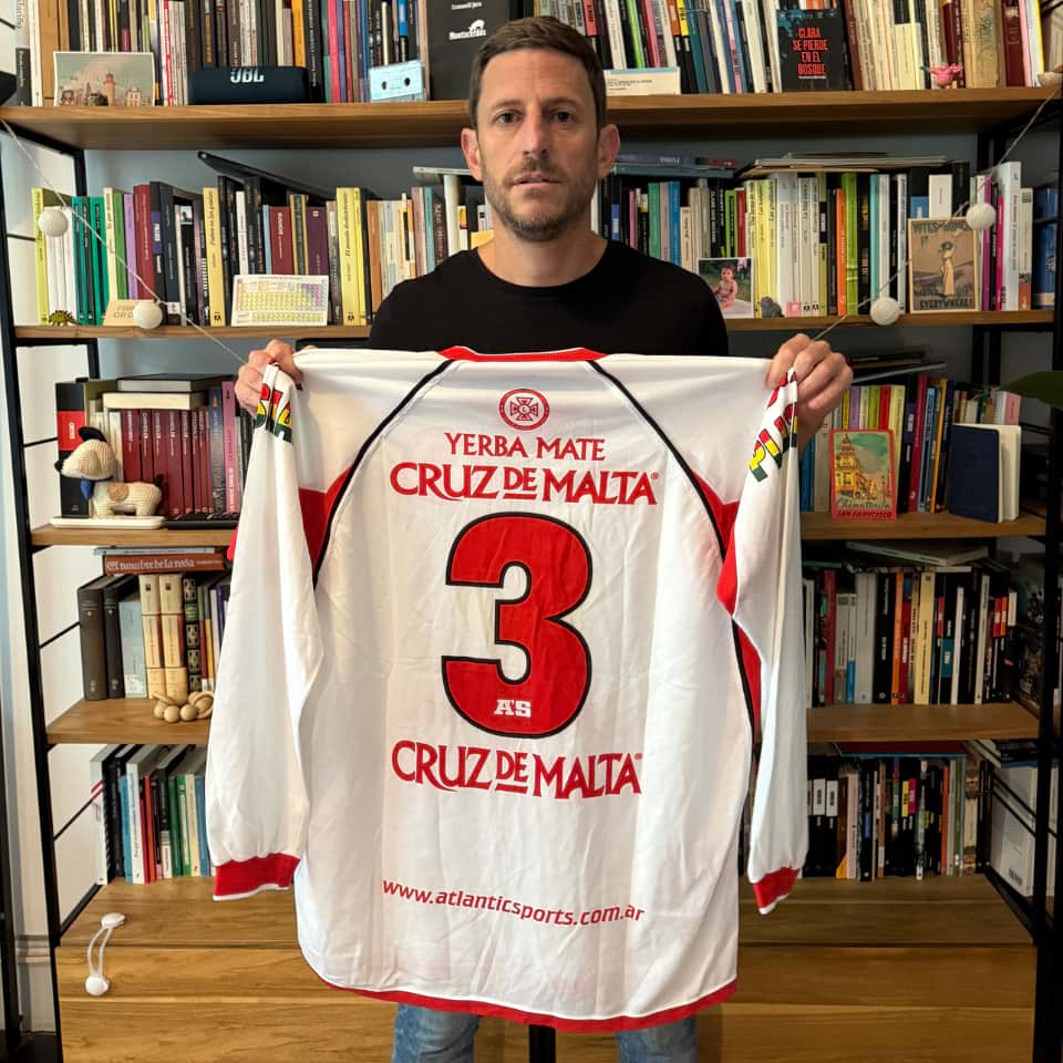 Pablo Lavallén – Huracán de Tres Arroyos – Torneo Clausura 2005 – MATCH WORN - Imagen 6