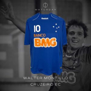 Walter Montillo - Cruzeiro - Campeonato Brasileiro Serie A 2010 - MATCH WORN
