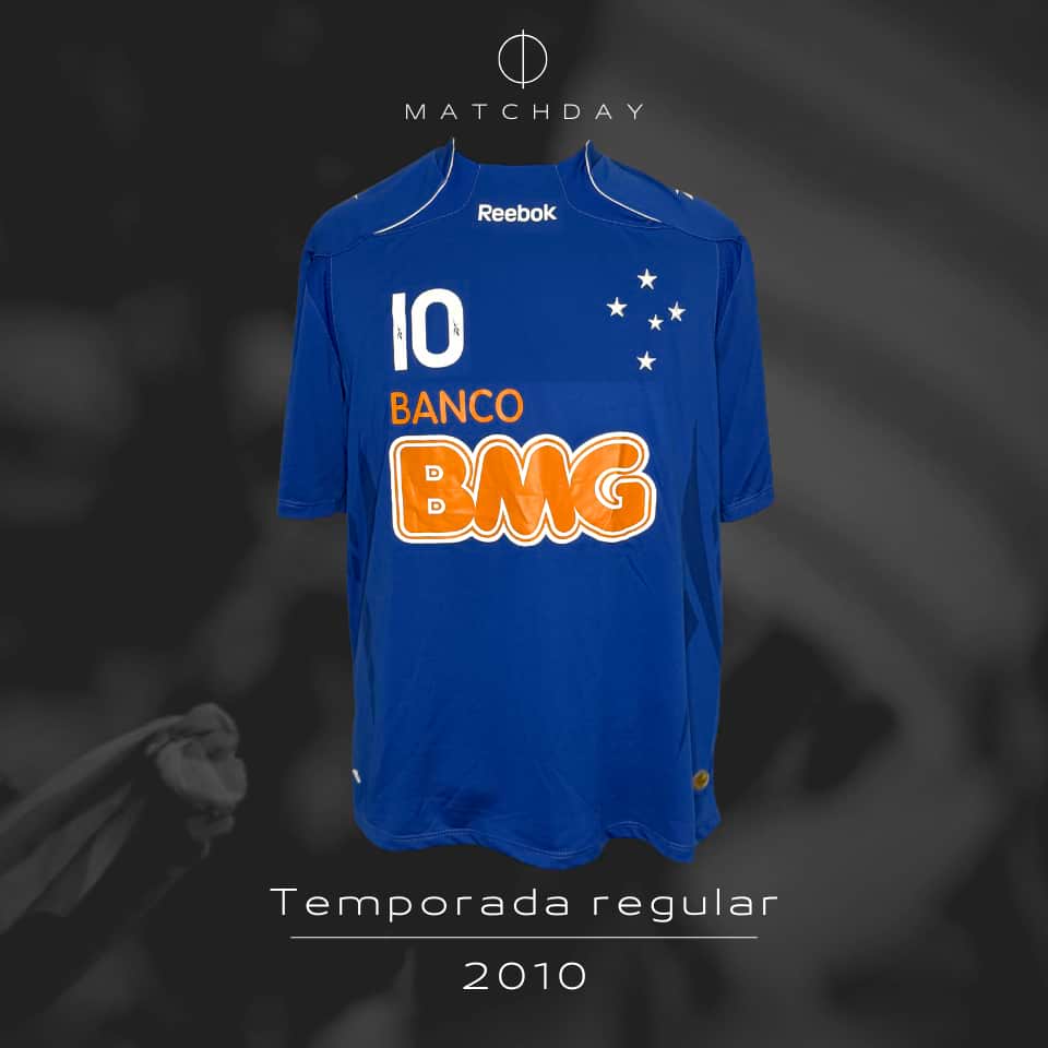 Walter Montillo – Cruzeiro – Campeonato Brasileiro Serie A 2010 – MATCH WORN - Imagen 4