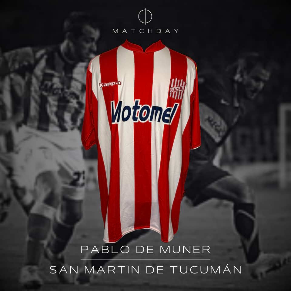 Pablo de Muner – San Martin de Tucuman – Torneo Clausura 2009 – MATCH WORN