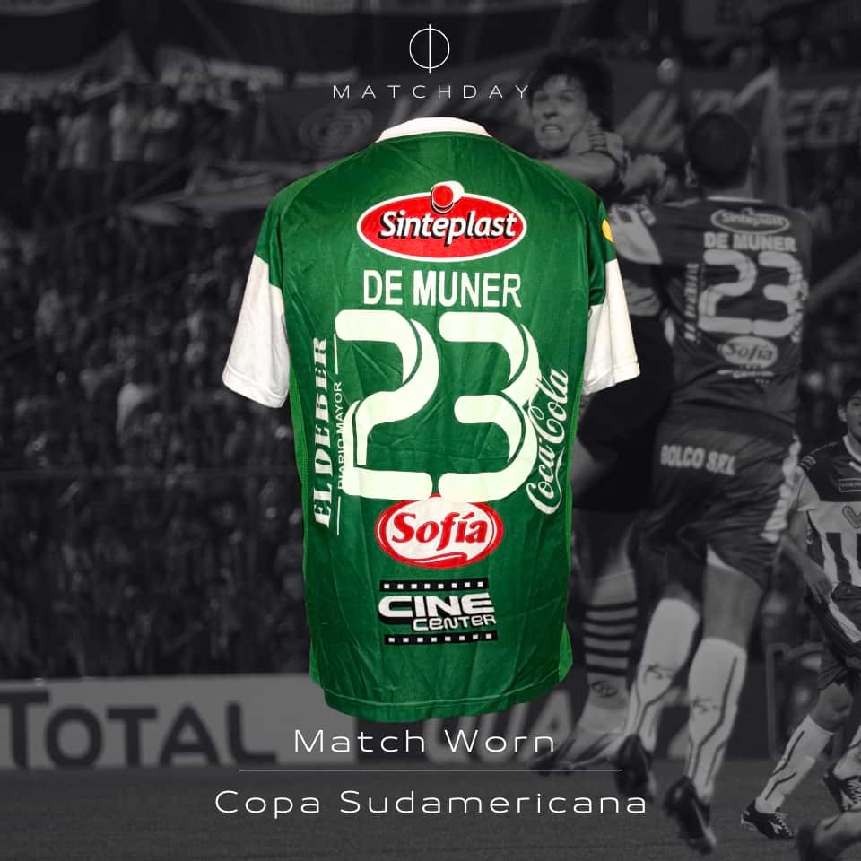 Pablo de Muner – Oriente Petrolero – Copa Sudamericana 2013 – MATCH WORN - Imagen 3