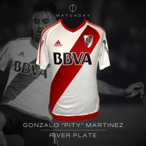 Gonzalo Martinez - River Plate - Campeonato Primera División 2017 - MATCH WORN