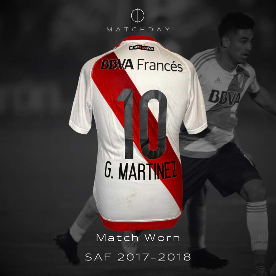 Gonzalo Martinez – River Plate – Campeonato Primera División 2017 – MATCH WORN - Imagen 3