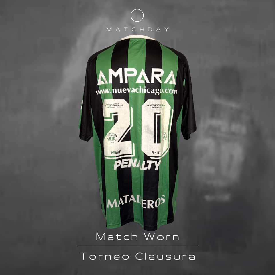 Livio Prieto – Nueva Chicago – Torneo Clausura 2004 – MATCH WORN - Imagen 3