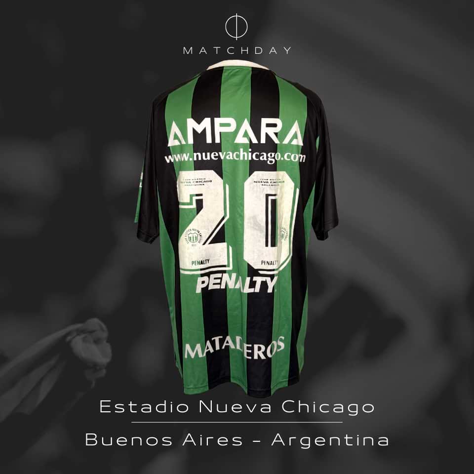 Livio Prieto – Nueva Chicago – Torneo Clausura 2004 – MATCH WORN - Imagen 5