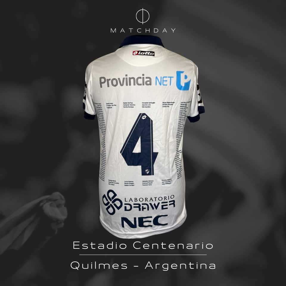 Adrián Scifo – Quilmes AC – Torneo Primera División 2015 – MATCH WORN - Imagen 5