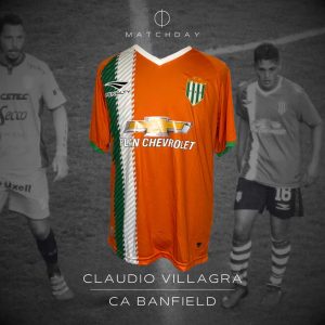 Claudio Villagra - Banfield - Campeonato Primera División 2017 - MATCH WORN