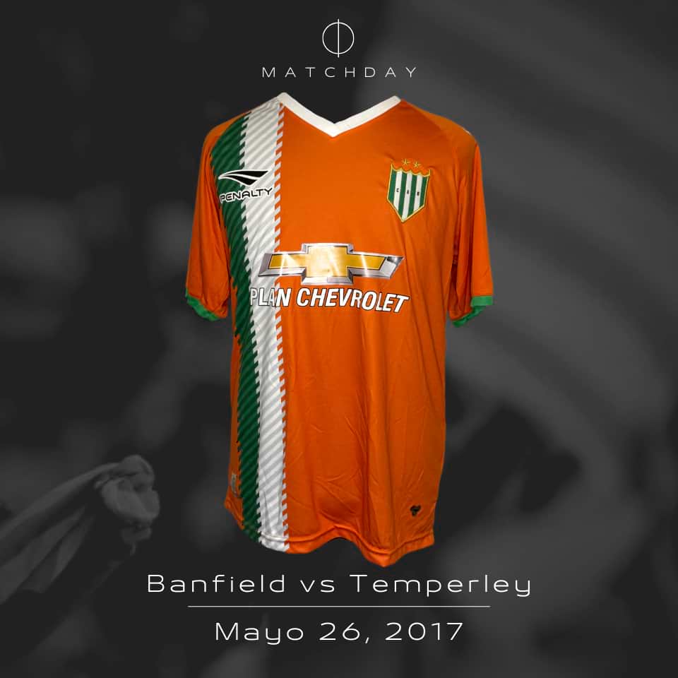 Claudio Villagra – Banfield – Campeonato Primera División 2017 – MATCH WORN - Imagen 4