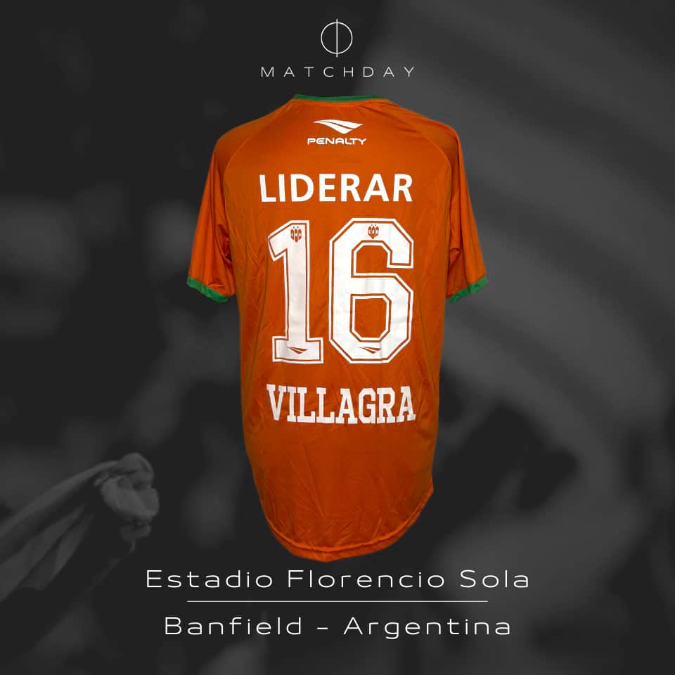 Claudio Villagra – Banfield – Campeonato Primera División 2017 – MATCH WORN - Imagen 5