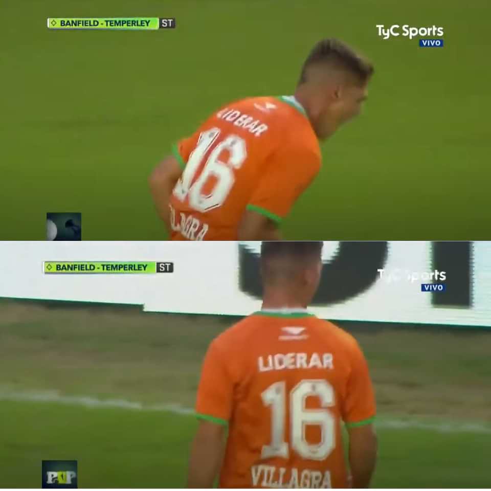 Claudio Villagra – Banfield – Campeonato Primera División 2017 – MATCH WORN - Imagen 9