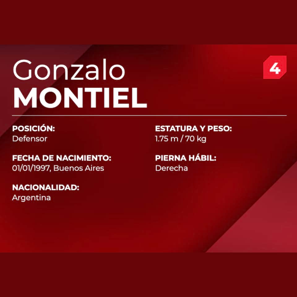 Gonzalo Montiel – River Plate – Torneo Apertura 2025 – MATCH WORN UNWASHED & SIGNED - Imagen 6