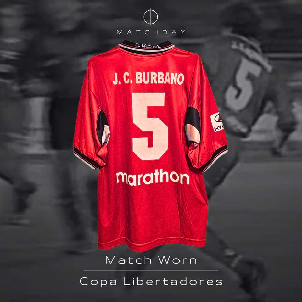 Juan Carlos Burbano – El Nacional 2002 – Match Worn - Imagen 3