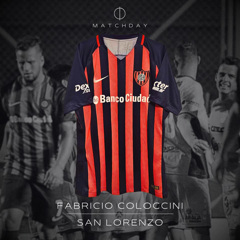 Fabricio Coloccini – San Lorenzo – Torneo Primera División 2017 – Match Worn in bench