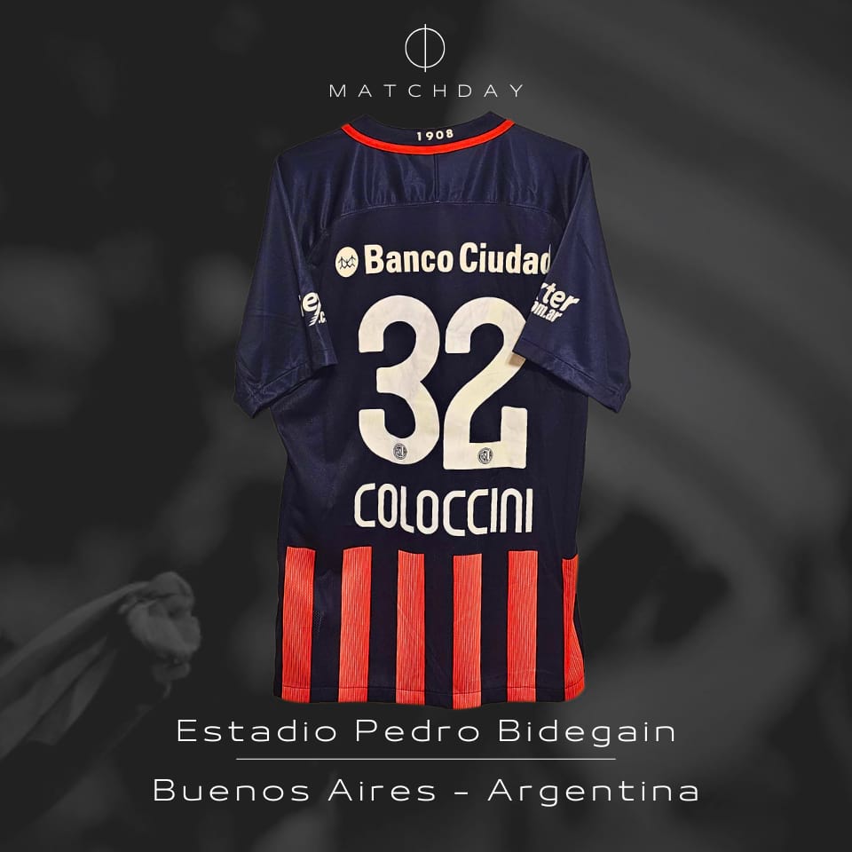 Fabricio Coloccini – San Lorenzo – Torneo Primera División 2017 – Match Worn in bench - Imagen 5