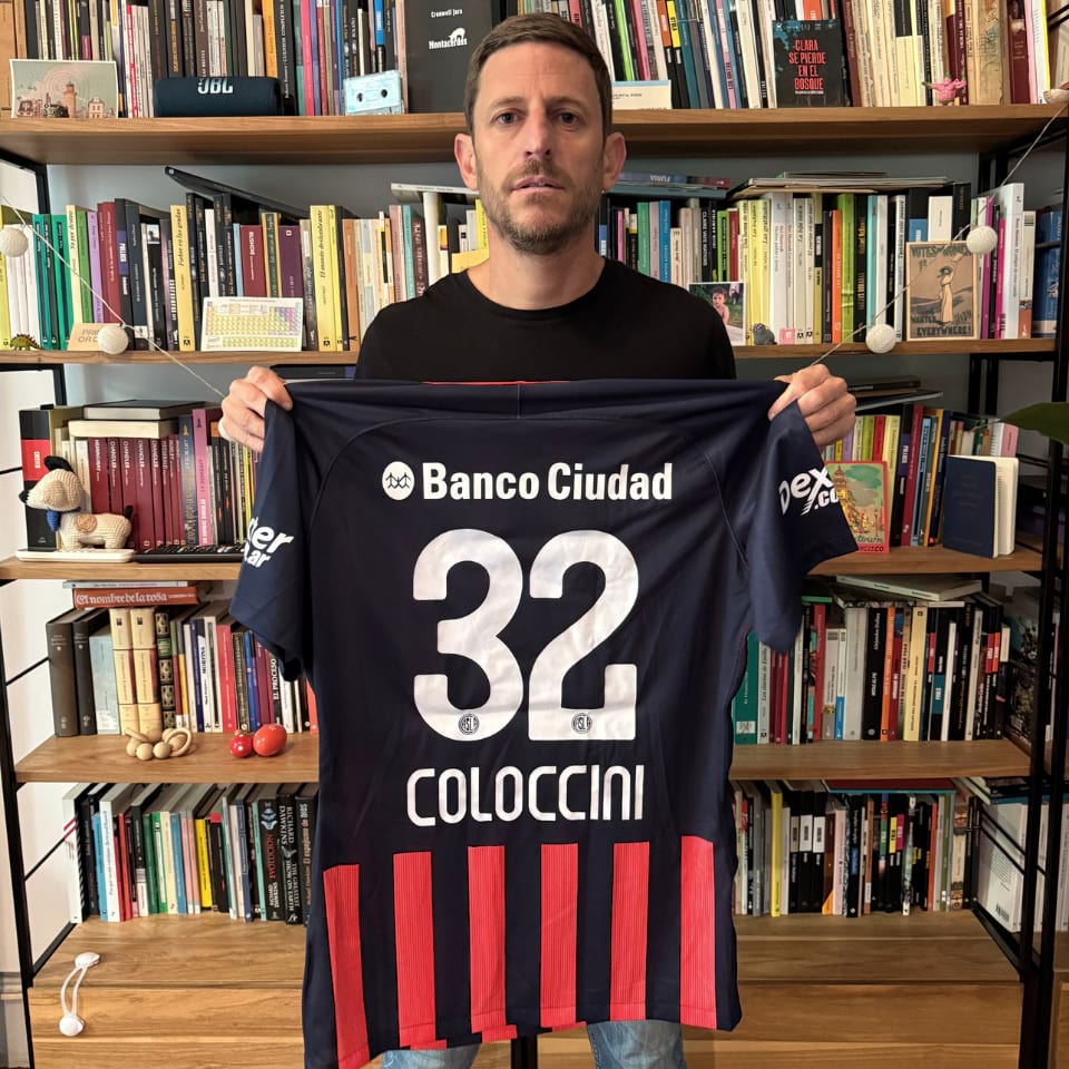 Fabricio Coloccini – San Lorenzo – Torneo Primera División 2017 – Match Worn in bench - Imagen 6
