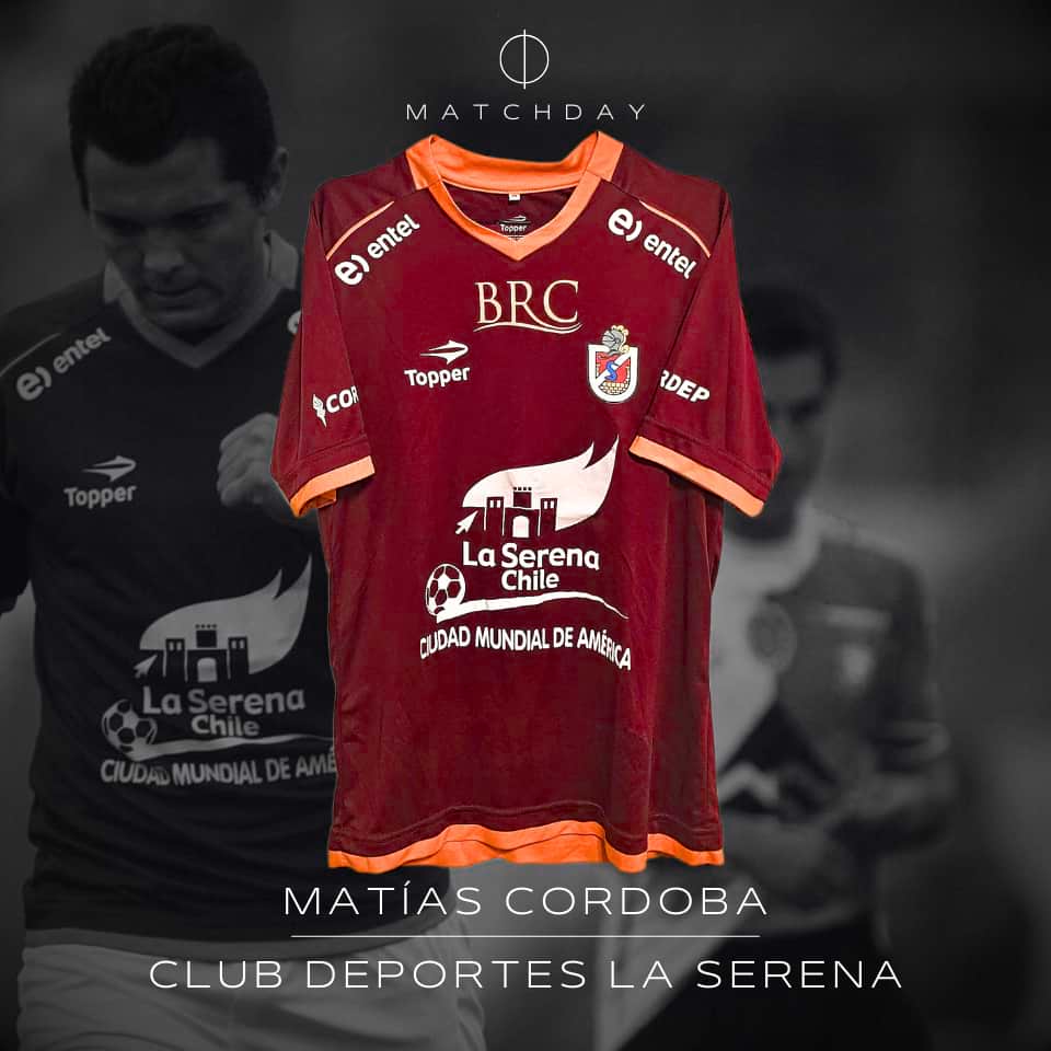 Matías Córdoba – Club Deportes la Serena – Torneo Clausura 2012 – Match Worn