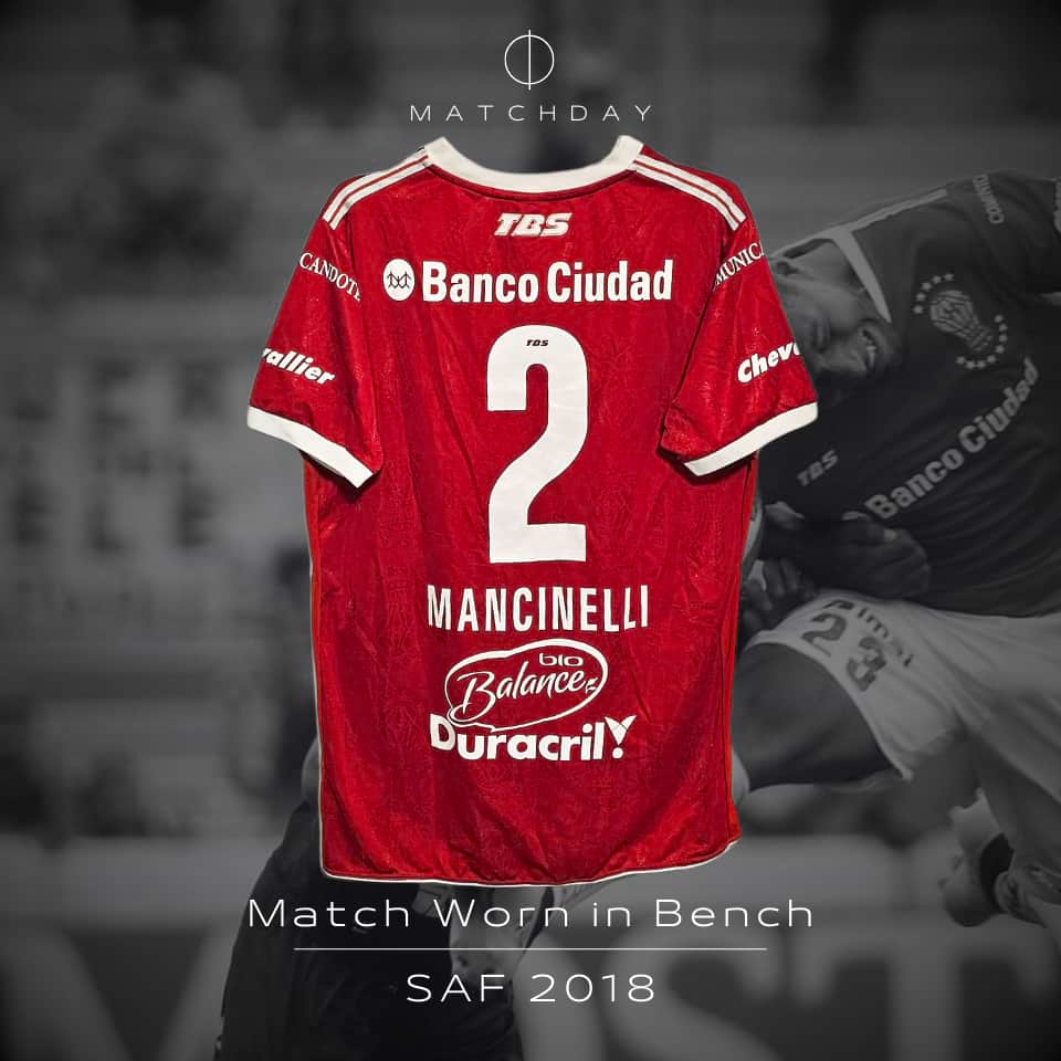 Federico Mancinelli – Huracán – SAF 2018 – Match Worn in bench - Imagen 3
