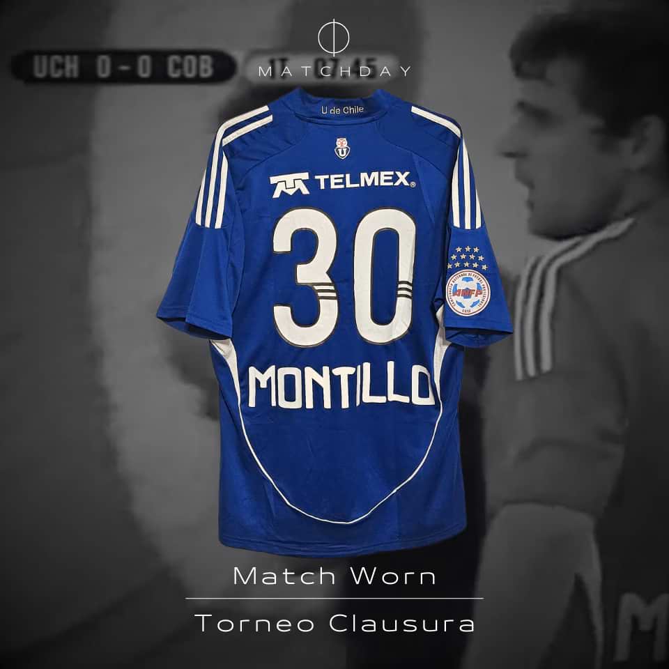 Walter Montillo – Universidad de Chile 2008 – Match Worn - Imagen 3