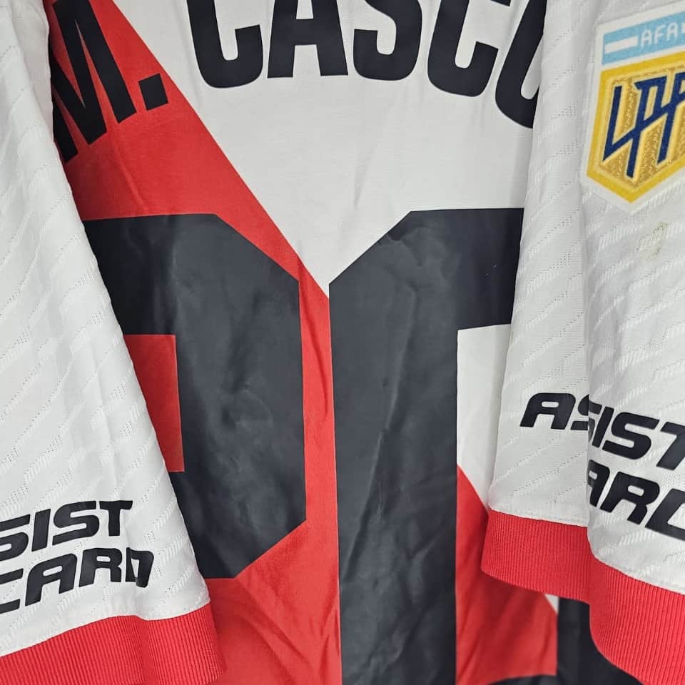 Milton Casco – River Plate – Copa de La Liga 2024 – MATCH WORN UNWASHED JERSEY - Imagen 7