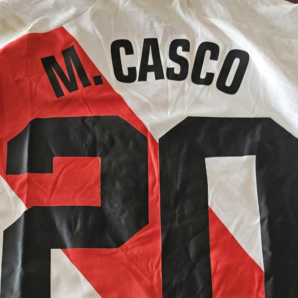 Milton Casco – River Plate – Copa de La Liga 2024 – MATCH WORN UNWASHED JERSEY - Imagen 20